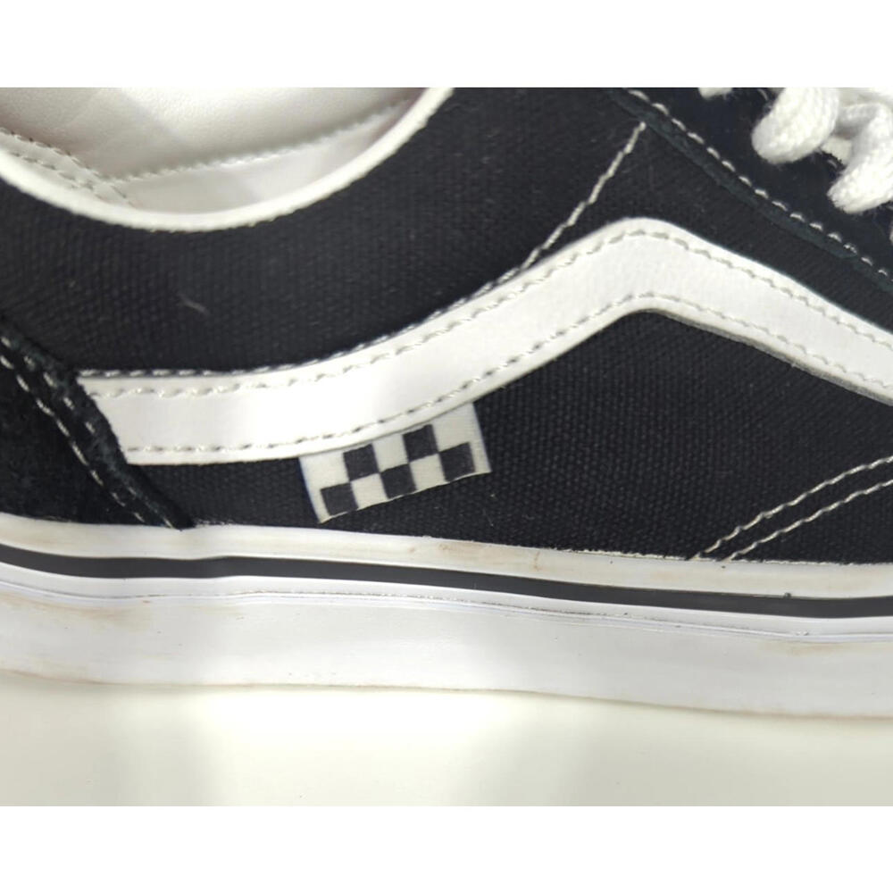 Vans Old Skool Mens Sneakers 6 Black Suede Canvas Lace Up Skateboard Shoes Skate - Picture 7 of 9